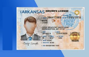 Arkansas (New) Drivers License PSD Template - Fully editable