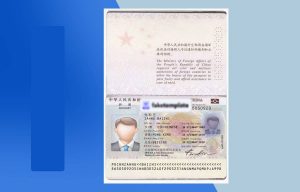 China Passport PSD Template - Fully editable