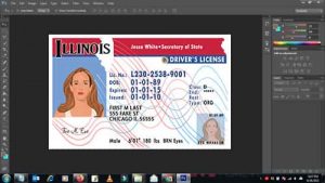 Illinois Drivers License PSD Template – Download Photoshop File