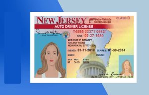 New Jersey Driver license PSD Template - Fully editable