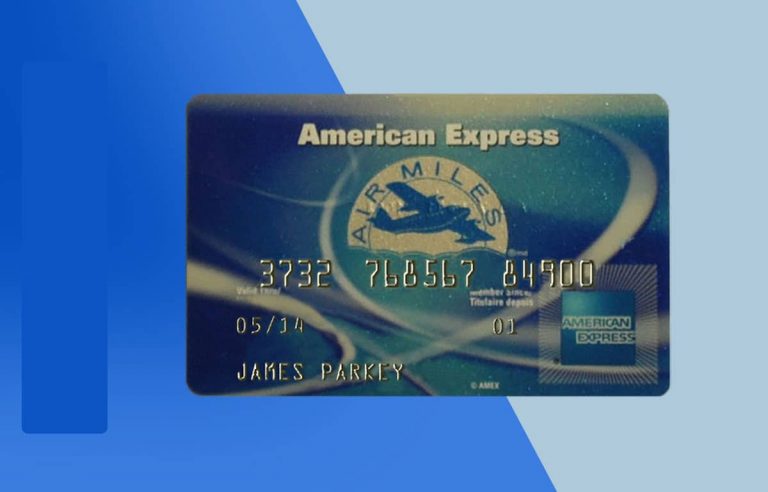 American Express Air Miles Credit Card PSD Template Download