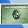 American Express Green Credit Card PSD Template - Fully editable