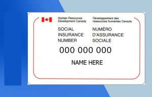 Canada SIN Card PSD Template - Fully editable