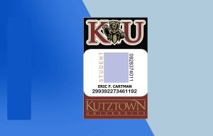 Kutztown University ID PSD Template - Fully editable