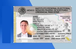Mexican IFE Card PSD Template New- Fully editable