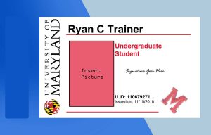University of Maryland ID PSD Template - Fully editable
