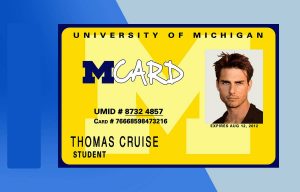 University of Michigan ID PSD Template - Fully editable