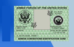 USA Military ID PSD Template - Fully editable
