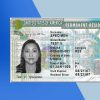 USA Permanent Resident Card PSD Template - Fully editable