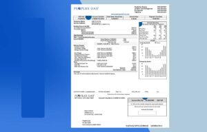 Illinois Utility Bill PSD Template- Fully editable