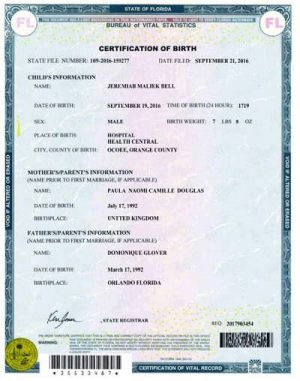 USA Florida Birth Certificate PSD Template Download Photoshop File USA Florida Birth Certificate PSD Template Download Photoshop File