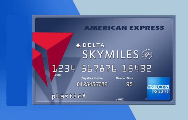 American Express Delta Skymiles Credit Card PSD Template Download