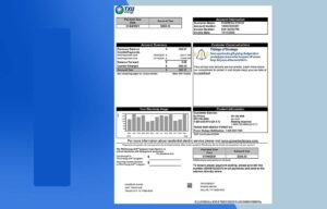 New Mexico Utility Bill PSD Template- Fully editable