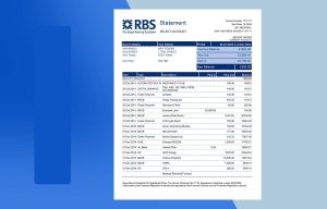 RBS Bank Statement doc Template -Fully editable