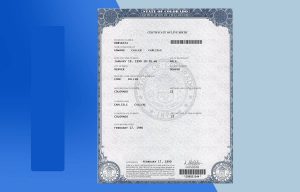 USA Colorado Birth Certificate PSD Template - Fully editable