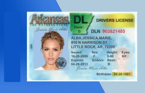 Arkansas Drivers License PSD Template - Fully editable