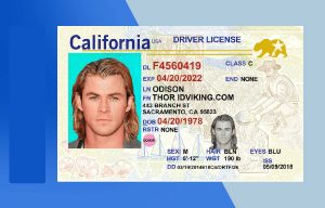 California Drivers License PSD Template (V3) - Fully editable