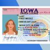 lowa Driver license PSD Template - Fully editable