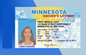 Minnesota Driver license PSD Template - Fully editable