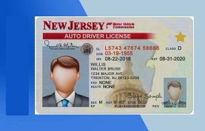 New Jersey Driver license PSD Template (New Edition)- Fully editable
