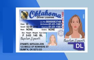 Oklahoma Driver license PSD Template- Fully editable