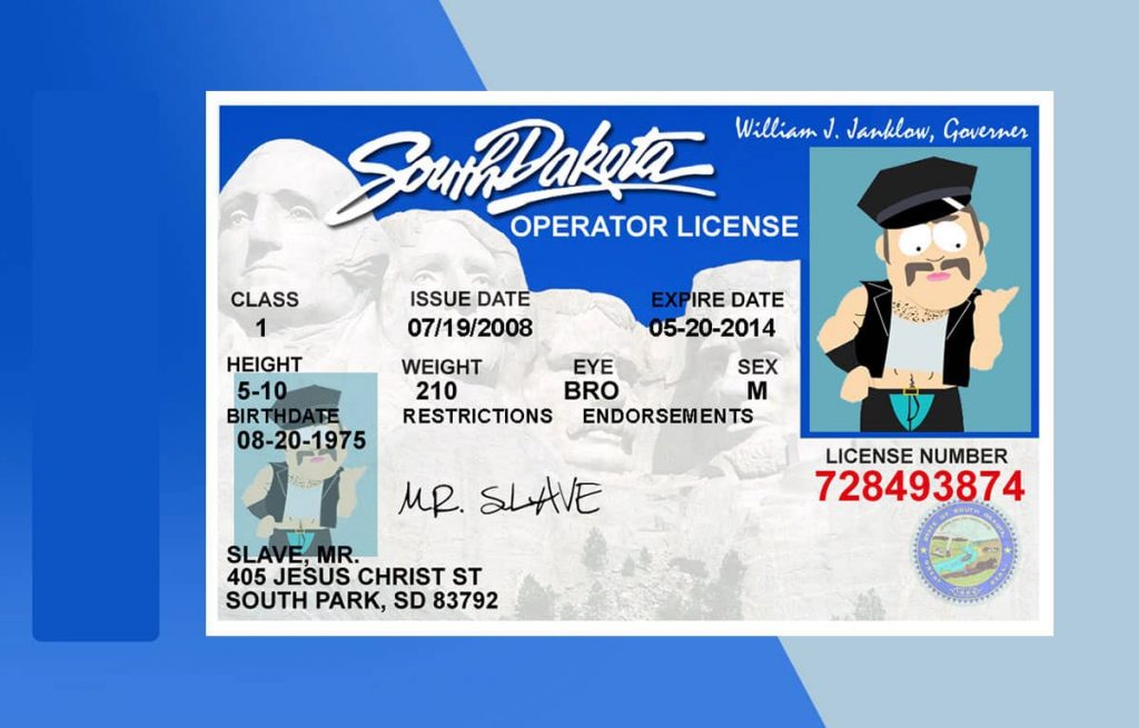 Driver's License Template Fully Editable PSD Templates