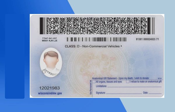 Wisconsin Driver license PSD Template- Fully editable