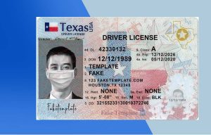 Texas Driver License PSD Template (New Edition) - Fully editable