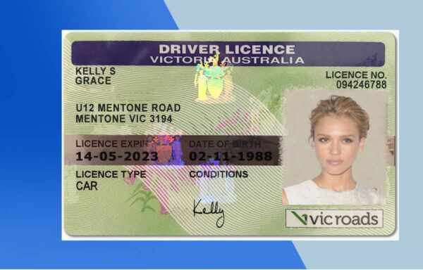 Australia Victoria Driver License Template - Fully editable